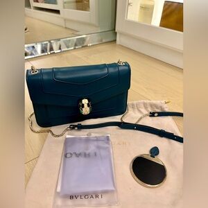 Bvlgari Small Serpenti Forever Shoulder Bag Leather